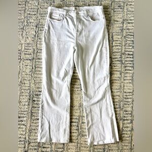 7 For All Mankind Easy Bootcut white jeans size 32